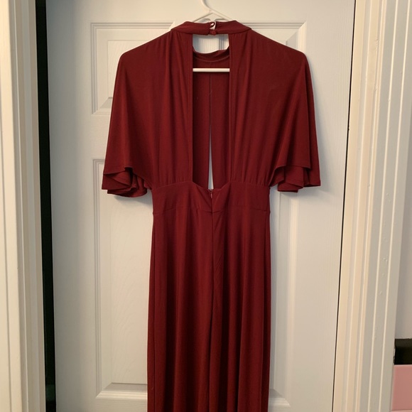 Burgundy jumpsuit - Picture 2 of 3